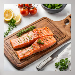 Poster Bife de salmão asfixiado