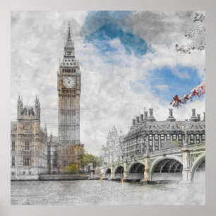 Poster Big Ban, Londres, Reino Unido