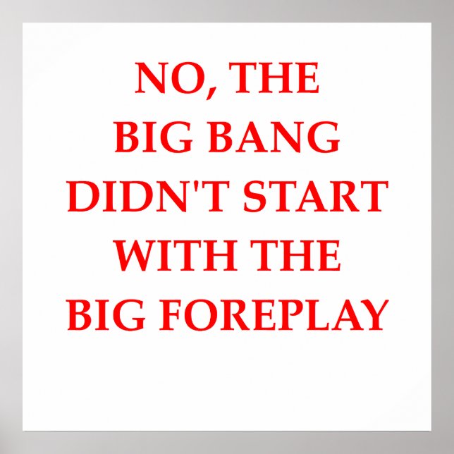 Póster big bang (Frente)