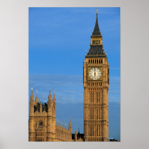 Poster Big Ben e construção do parlamento