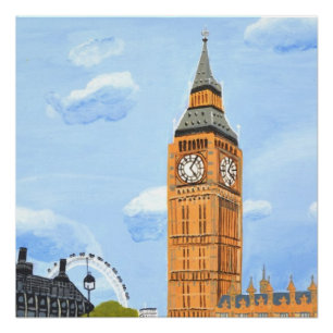 Póster Big Ben London Poster brilhante