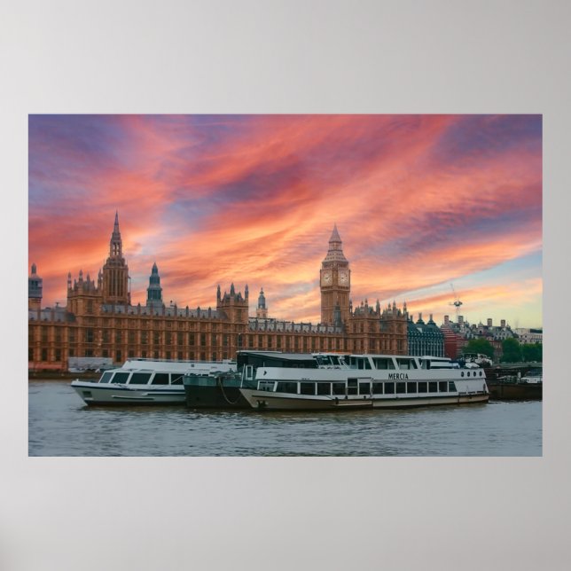 Poster Big Ben, Londres (Frente)