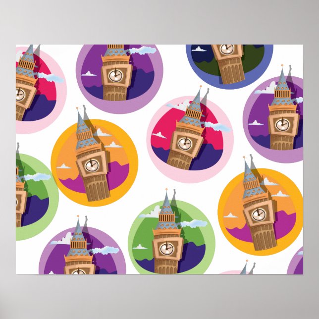 Poster Big Ben Westminster Clock Tower (Frente)