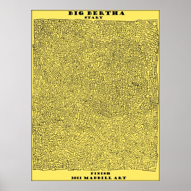 Póster Big Bertha Maze (Frente)