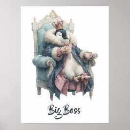 Poster Big Boss Winter Penguin Design
