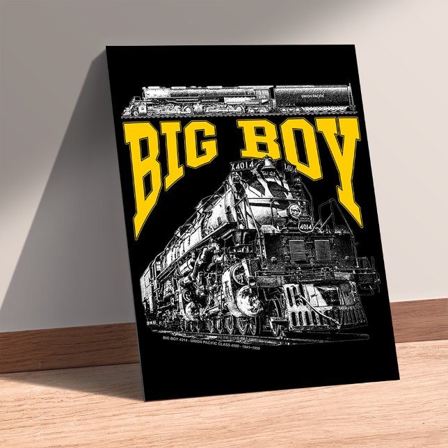 Poster Big Boy 4014 Union Pacific Class 4000. Steam Loco. (Big Boy 4014 Union Pacific Class 4000. Steam Loco. Poster)