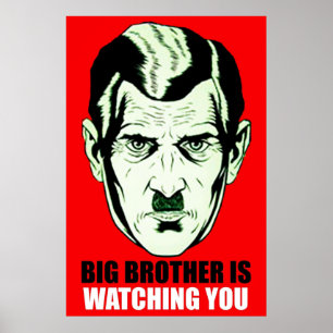 POSTER BIG BROTHER GEORGE ORWELL 1984 198