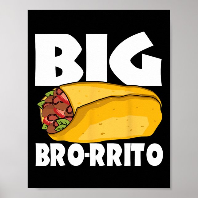 Poster Big Burrito Mexicano Comida Cinco De Mayo (Frente)