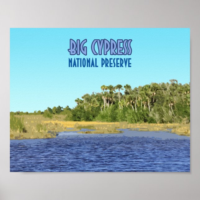 Poster Big Cypress National Preserve Florida (Frente)