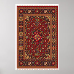 Poster Big Lebowski Pixel Rug