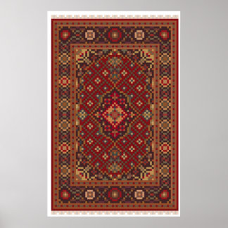 Poster Big Lebowski Pixel Rug