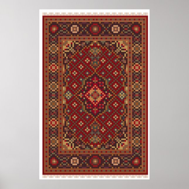 Poster Big Lebowski Pixel Rug (Frente)