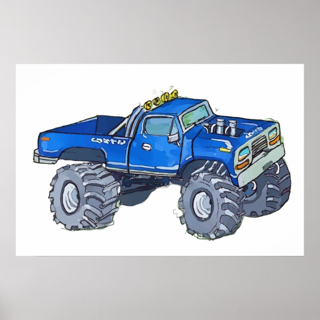 Poster Big pickup truck (Frente)