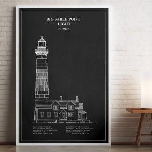 Poster Big Sable Point Lighthouse - Michigan – PD