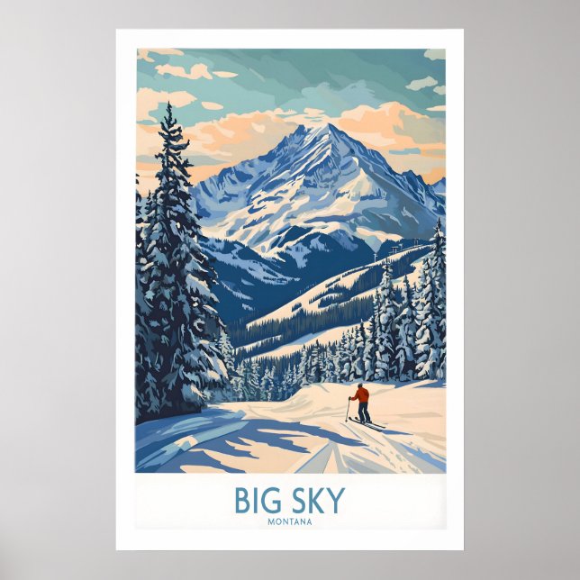 Poster Big Sky Wall Art Print 1 (Frente)