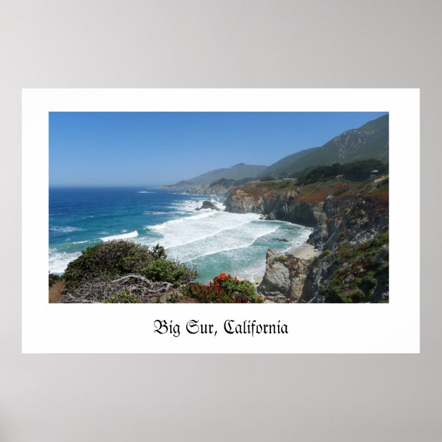 Póster Big Sur, Califórnia (Frente)