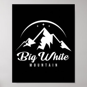 Poster Big White Mountain Canada Ski Resort Skibo Snowbo