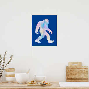 Poster Bigfoot de Aquarela