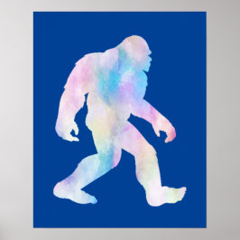 Poster Bigfoot de Aquarela