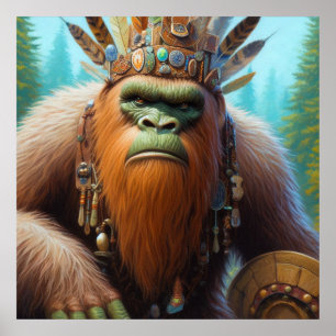 Poster Bigfoot Eco Warrior