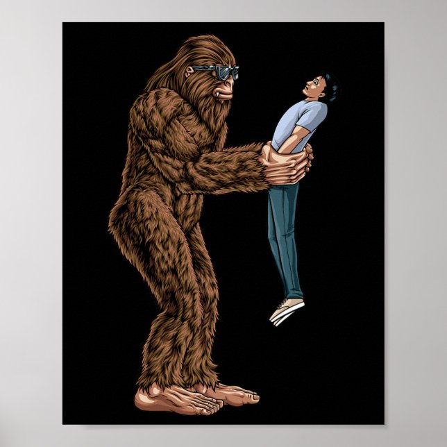 Poster Bigfoot Encontrou Uma Cara E O Pegou - Sasqua (Frente)