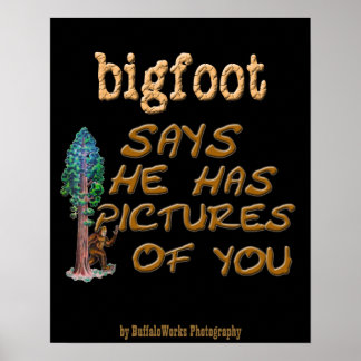 Póster Bigfoot Tem Imagens