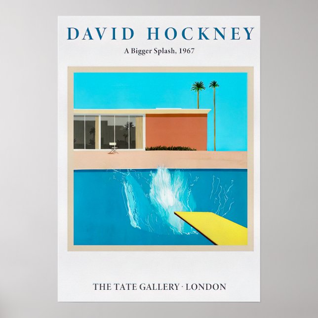 Poster Bigger Splash 1967 (Frente)