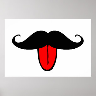 Póster Bigode engraçado