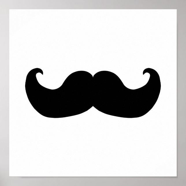 Poster bigode preto (Frente)
