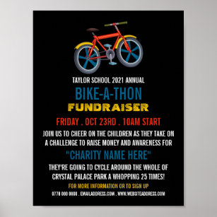 Poster Bike de Criança, evento "Bicicleta de Caridade par