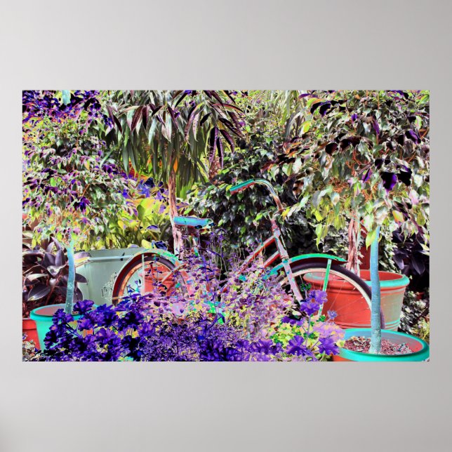 Póster Bike em alta cor (Frente)