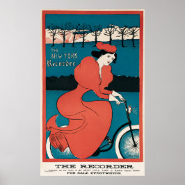 Poster Bike Lady