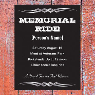 Poster Biker Memorial Ride