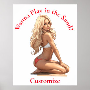 Poster Bikini Beach Girl Thunder_Cove