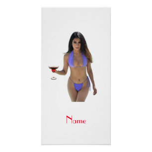 Póster Bikini Bikini - Boca-Boca de Cabeça Negra
