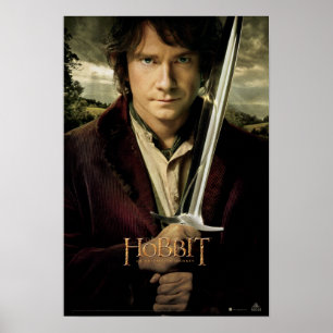 Póster BILBO BAGGINS™ com espada