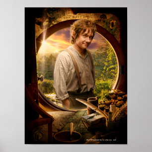 Poster BILBO BAGGINS™ em Colagem de Shire