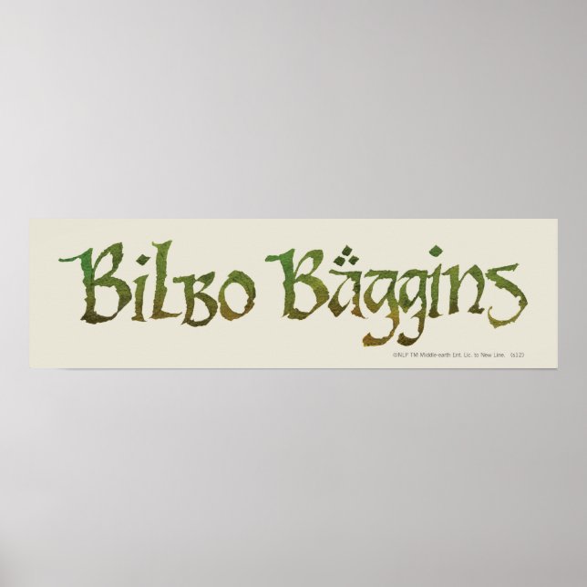 Póster BILBO BAGGINS™ Textured (Frente)