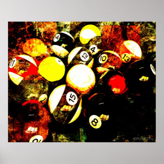 Póster Bilhar