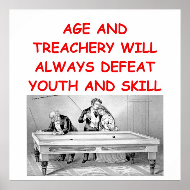 Póster bilhar (Frente)