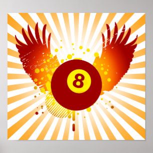 Poster bilhar de alta fidelidade