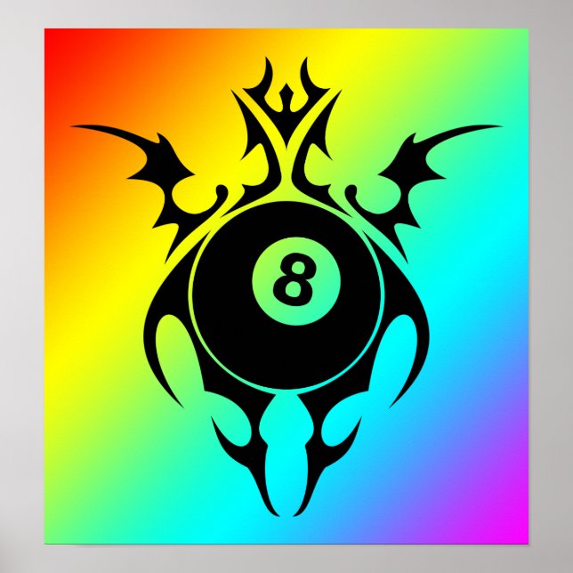 Poster bilhar: tribalz (Frente)