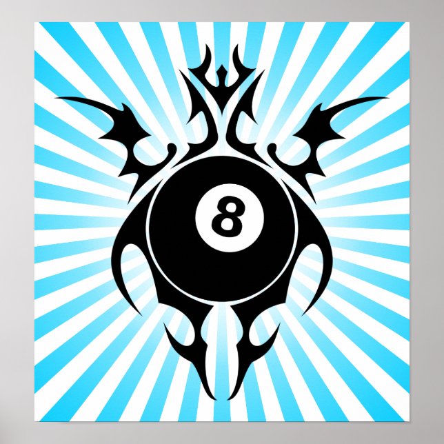 Póster bilhar: tribalz (Frente)