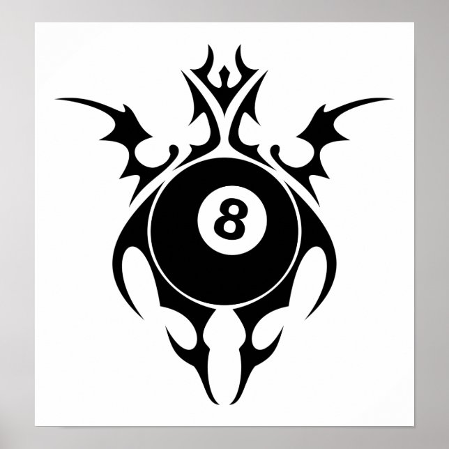 Póster bilhar: tribalz (Frente)