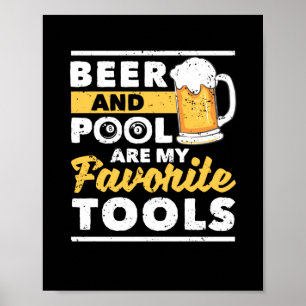 Poster Biliões engraçados do jogador de piscina 8 bolas