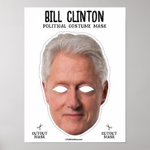Poster Bill Clinton Costume Mask