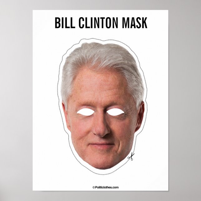 Poster Bill Clinton Mask Cutout (Frente)