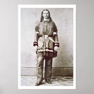 Póster "Bill selvagem" Hickok (1837-76) (foto de b/w)