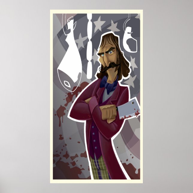 Póster Bill "The Butcher" Cutting (Frente)
