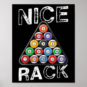 Poster Billard Nice Rack Piscina Billiards Humor